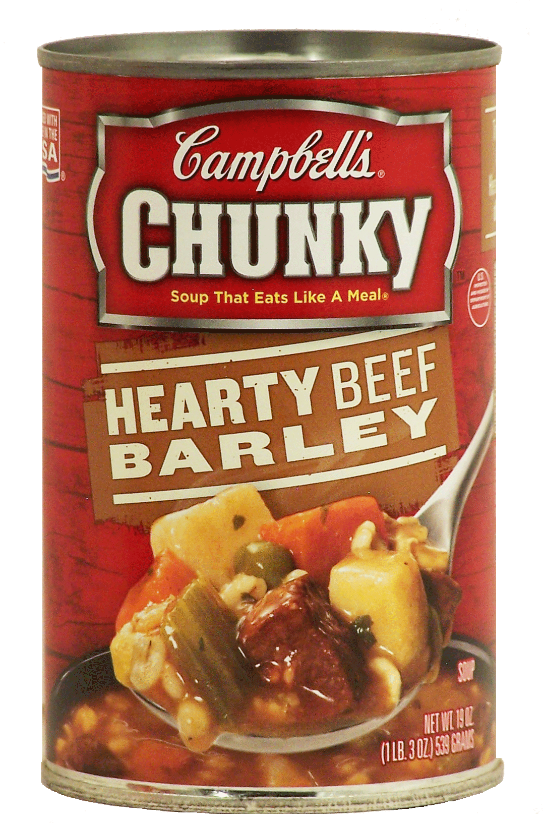 Campbell's&nbsp;Chunky&nbsp;hearty beef barley soup that eats like a meal Full-Size Picture